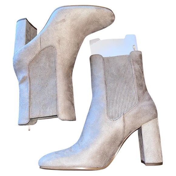 H&M HEELED CHELSEA BOOTS Tan Size 8 - Picture 5 of 11